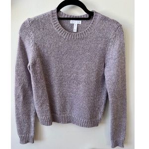 Leith light purple sweater with a little shimmer